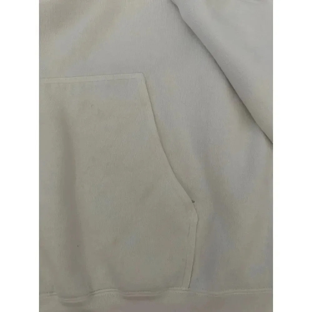 Nike Men's White vintage rare center Swoosh Sweatshirt Size Medium - Picture 8 of 9